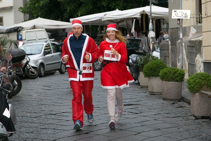 biegacz i boże narodzenie