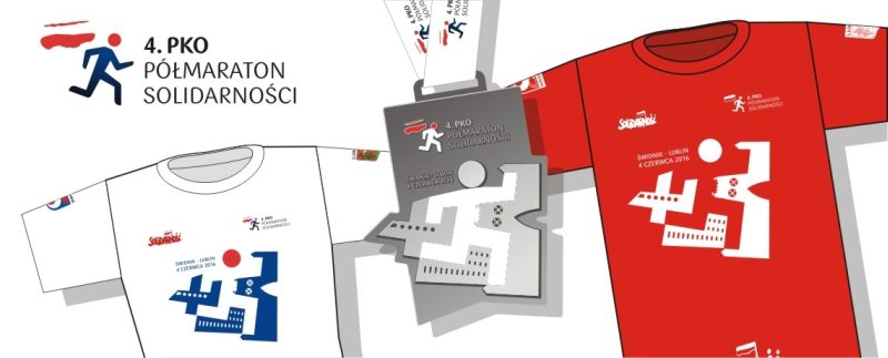 Koszulki i medal 4. PKO Półmaratonu Solidarności