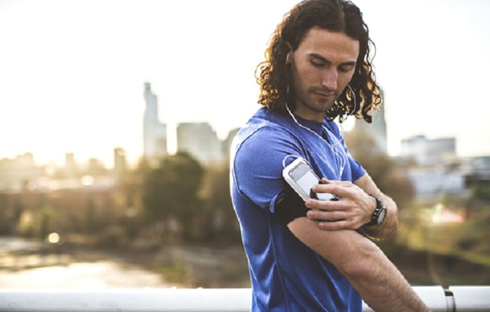 Man Running With Phone